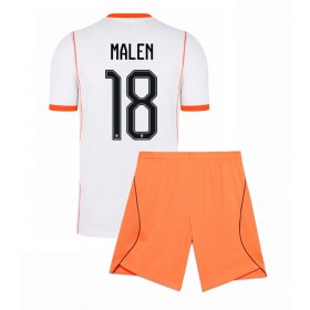 Dětské fotbalový komplet Nizozemsko Donyell Malen #18 Venkovní košile MS 2026 Krátkým Rukávem